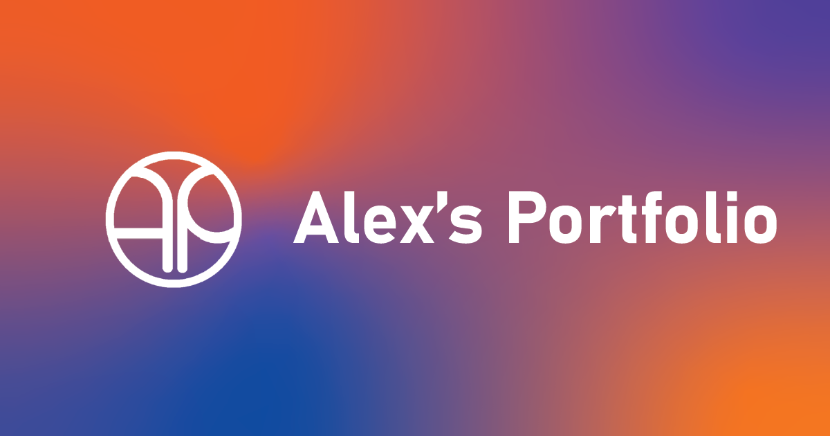 Alex's Portfolio | Fullstack Developer & Designer